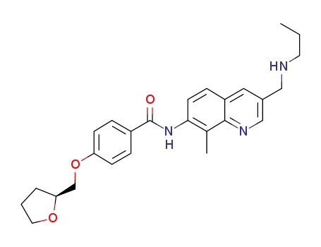 N-{8-methyl-3-[(propylamino)methyl]quinolin-7-yl}-4-[(2S)-tetrahydrofuran-2-ylmethoxy]benzamide