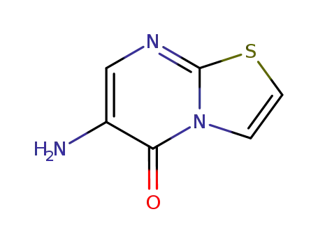 Molecular Structure of 78650-34-7 (5H-Thiazolo[3,2-a]pyrimidin-5-one, 6-amino-)