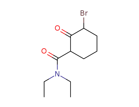 3-bromo-2-oxo-cyclohexanecarboxylic acid diethylamide