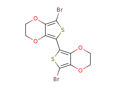 Molecular Structure of 287924-56-5 (5-BROMO-7-(5-BROMO-2,3-DIHYDROTHIENO[3,4-B][1,4]DIOXIN-7-YL)-2,3-DIHYDROTHIENO[3,4-B][1,4]DIOXINE)
