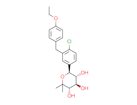 (3S,4R,5R,6S)-6-[4-chloro-3-(4-ethoxy-benzyl)-phenyl]-2,2-dimethyl-tetrahydro-pyran-3,4,5-triol