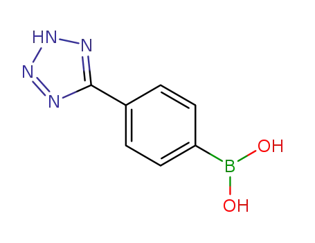 Molecular Structure of 179942-55-3 (4-(2H-TETRAZOL-5-YL)-PHENYLBORONIC ACID)