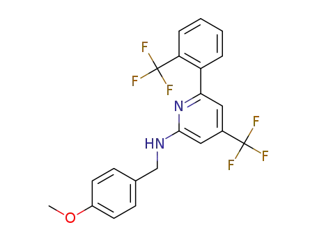 (4-Methoxy-benzyl)-[4-trifluoromethyl-6-(2-trifluoromethyl-phenyl)-pyridin-2-yl]-amine