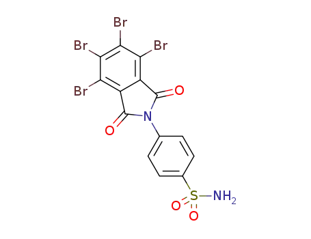 Molecular Structure of 1454891-17-8 (4-(4,5,6,7-tetrabromo-1,3-dioxoisoindolin-2-yl)benzenesulfonamide)