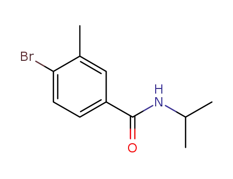 Molecular Structure of 1020252-77-0 (4-Bromo-N-isopropyl-3-methylbenzamide)