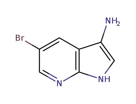 Molecular Structure of 507462-51-3 (5-Bromo-1H-pyrrolo[2,3-b]pyridin-3-amine)