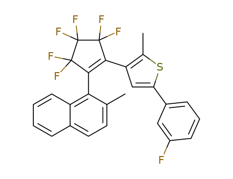1-(2-methyl-1-naphthyl)-2-[2-methyl-5-(3-fluorophenyl)-3-thienyl]perfluorocyclopentene