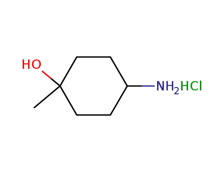 Molecular Structure of 837377-20-5 (Cyclohexanol, 4-amino-1-methyl-, hydrochloride, trans- (9CI))