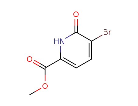 Molecular Structure of 178876-86-3 (methyl 5-bromo-6-oxo-1,6-dihydropyridine-2-carboxylate)