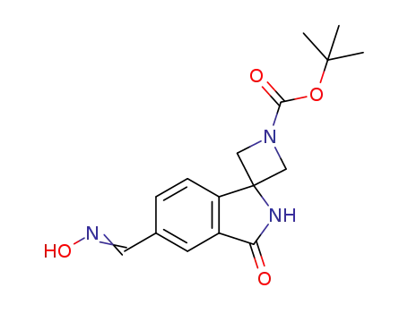 (E/Z)-tert-butyl 5'-((hydroxyimino)methyl)-3'-oxospiro[azetidine-3,1'-isoindoline]-1-carboxylate