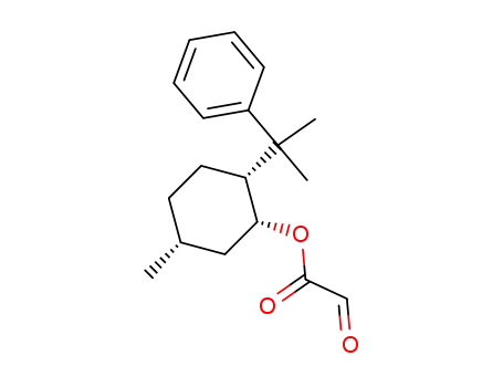Molecular Structure of 129214-96-6 (Acetic acid, oxo-,
(1R,2R,5R)-5-methyl-2-(1-methyl-1-phenylethyl)cyclohexyl ester)