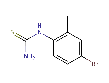 Molecular Structure of 109317-23-9 (4-BROMO-2-METHYLPHENYLTHIOUREA)