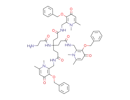 Molecular Structure of 827331-42-0 (Heptanediamide,
4-[(3-amino-1-oxopropyl)amino]-N,N'-bis[[1,4-dihydro-1,6-dimethyl-4-ox
o-3-(phenylmethoxy)-2-pyridinyl]methyl]-4-[3-[[[1,4-dihydro-1,6-dimethyl-
4-oxo-3-(phenylmethoxy)-2-pyridinyl]methyl]amino]-3-oxopropyl]-)