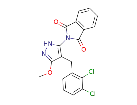 2-(4-(2,3-dichlorobenzyl)-3-methoxy-1H-pyrazol-5-yl)isoindoline-1,3-dione