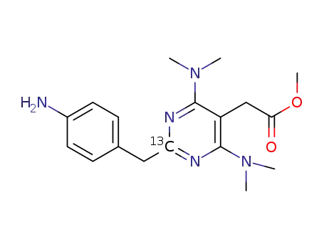 methyl [2-(4-aminobenzyl)-4,6-bis(dimethylamino)-[2-(13C)]pyrimidin-5-yl]acetate