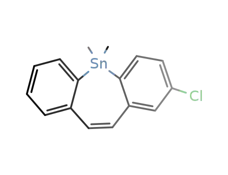 Molecular Structure of 1237745-11-7 ((Z)-2-chIoro-5,5-dimethyldibenzo[b,f]stannepin)