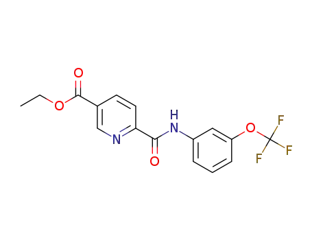 ethyl 6-((3-(trifluoromethoxy)phenyl)carbamoyl)nicotinate