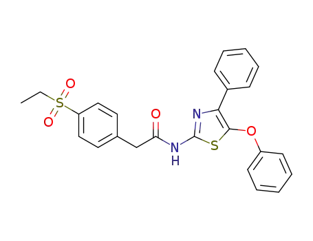 2-[4-(ethylsulfonyl)phenyl]-N-[4-phenyl-5-(phenyloxy)-1,3-thiazol-2-yl]acetamide
