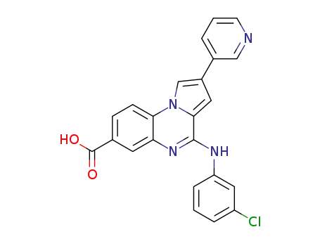 4-[(3-chlorophenyl)amino]-2-(3-pyridyl)pyrrolo[1,2-a]quinoxaline-7-carboxylic acid