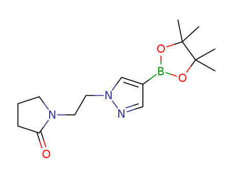 1-(2-(4-(4,4,5,5-tetramethyl-1,3,2-dioxaborolan-2-yl)-1H-pyrazol-1-yl)ethyl)pyrrolidin-2-one