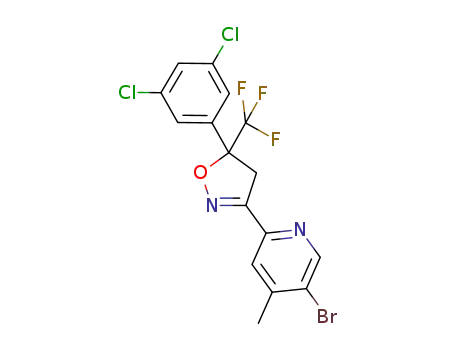5-bromo-2-[5-(3,5-dichloro-phenyl)-5-trifluoromethyl-4,5-dihydro-isoxazol-3-yl]-4-methyl-pyridine
