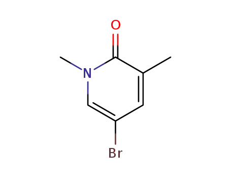 Molecular Structure of 51417-13-1 (5-BroMo-1,3-diMethyl-2-pyridone, 97%)
