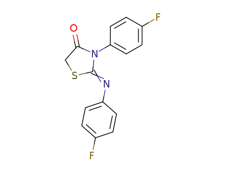4-Thiazolidinone, 3-(4-fluorophenyl)-2-[(4-fluorophenyl)imino]-