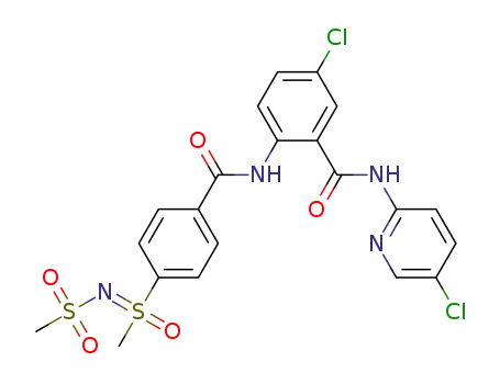 S-[4-(N-{2-[N-(5-chloro(2-pyridyl))carbamoyl]-4-chlorophenyl}carbamoyl)phenyl]-S-methyl-N-methanesulfonyl sulfoximide