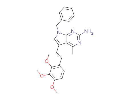 7-benzyl-4-methyl-5-[2-(2,3,4-trimethoxyphenyl)ethyl]-7H-pyrrolo[2,3-d]pyrimidin-2-amine