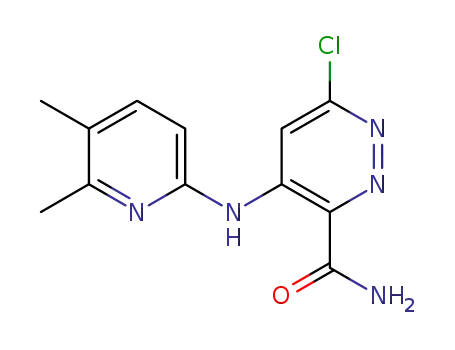 6-chloro-4-(5,6-dimethylpyridin-2-ylamino)pyridazine-3-carboxamide