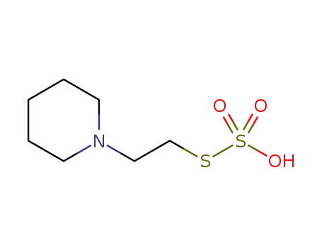 Molecular Structure of 30419-75-1 (S-[2-(piperidin-1-yl)ethyl] hydrogen sulfurothioate)