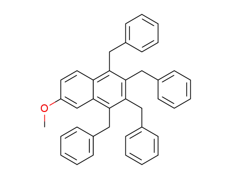 6-methoxy-1,2,3,4-tetrabenzylnaphthalene