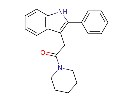 2-(2-phenyl-1H-indol-3-yl)-1-(piperidin-1-yl)ethan-1-one