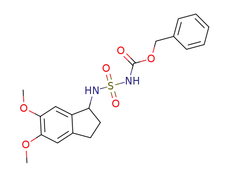 benzyl N-(5,6-dimethoxyindane-1-yl)sulfamoylcarbamate
