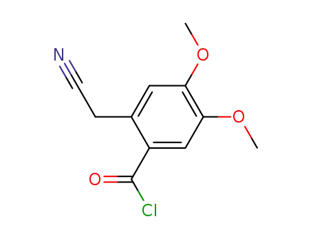 2-(cyanomethyl)-4,5-dimethoxybenzoyl chloride