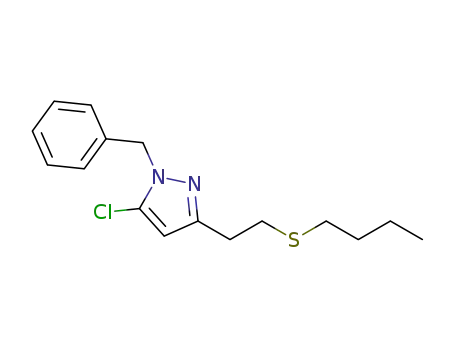 1-benzyl-3-[2-(butylsulfanyl)ethyl]-5-chloro-1H-pyrazole