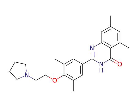 2-(3,5-dimethyl-4-(2-(pyrrolidin-1-yl)ethoxy)phenyl)-5,7-dimethylquinazolin-4(3H)-one
