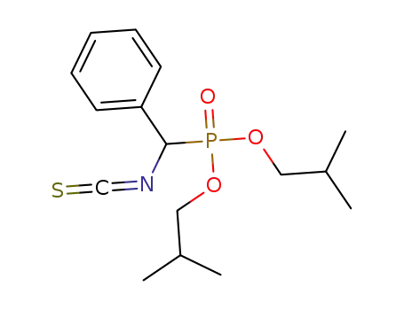 Molecular Structure of 1323441-56-0 (diisobutyl (isothiocyanatophenylmethyl)phosphonate)