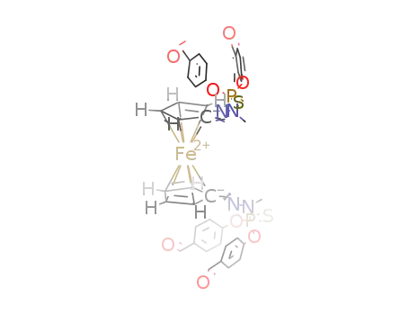 Molecular Structure of 304651-39-6 (C<sub>42</sub>H<sub>36</sub>FeN<sub>4</sub>O<sub>8</sub>P<sub>2</sub>S<sub>2</sub>)