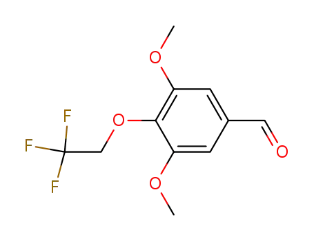 Molecular Structure of 501699-84-9 (Benzaldehyde, 3,5-dimethoxy-4-(2,2,2-trifluoroethoxy)-)