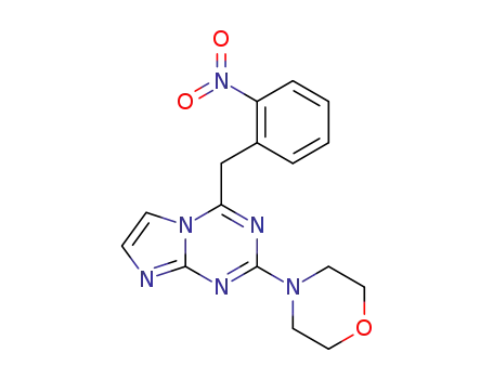 Molecular Structure of 1430334-15-8 (4-(4-(2-nitrobenzyl)imidazo[1,2-a][1,3,5]triazin-2-yl)morpholine)