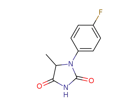 Molecular Structure of 1008930-80-0 (1-(4-FLUOROPHENYL)-5-METHYLIMIDAZOLIDINE-2,4-DIONE)