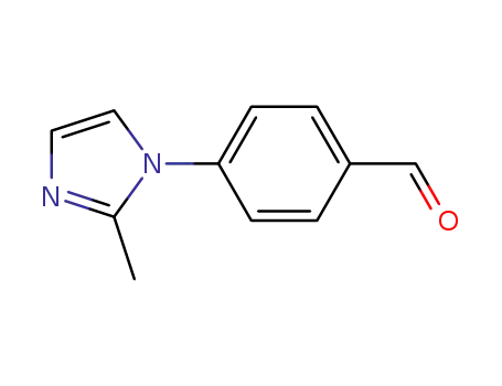 Molecular Structure of 88427-96-7 (4-(2-METHYL-IMIDAZOL-1-YL)-BENZALDEHYDE)