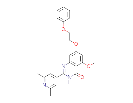2-(2,6-dimethylpyridin-4-yl)-5-methoxy-7-(2-phenoxyethoxy)quinazolin-4(3H)-one