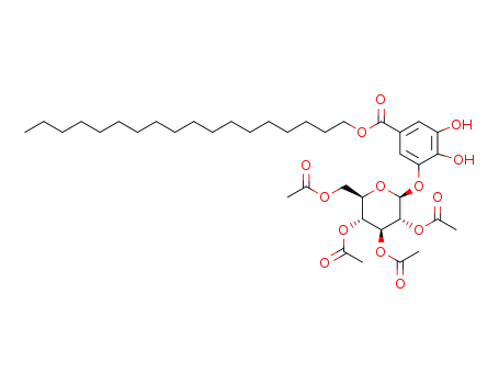 octadecyl 3-O-(2,3,4,6-tetra-O-acetyl-β-D-glucopyranoside)-4,5-dihydroxybenzoate