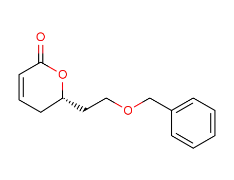 2H-Pyran-2-one, 5,6-dihydro-6-[2-(phenylmethoxy)ethyl]-, (S)-