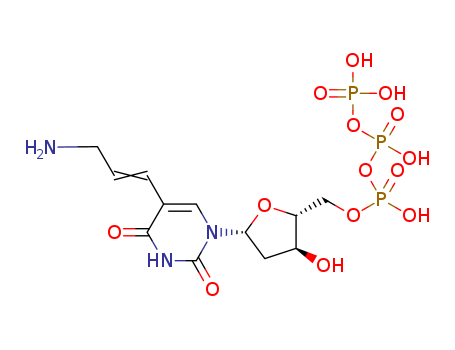 ((2R,3S,5R)-5-(5-(3-Aminopropyl)-2,4-dioxo-3,4-dihydropyrimidin-1(2H)-yl)-3-hydroxytetrahydrofuran-2-yl)methyl tetrahydrogen triphosphate(CAS#90015-82-0)(90015-82-0)
