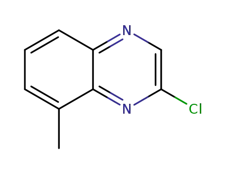Molecular Structure of 61148-40-1 (Quinoxaline, 2-chloro-8-methyl- (9CI))