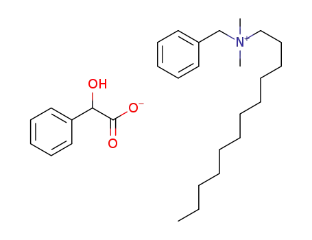 Molecular Structure of 1287759-37-8 (benzyldimethyldodecylammonium mandelate)