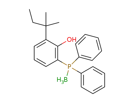 Molecular Structure of 1429416-13-6 (2-boranatodiphenylphosphanyl-6-tert-pentylphenol)